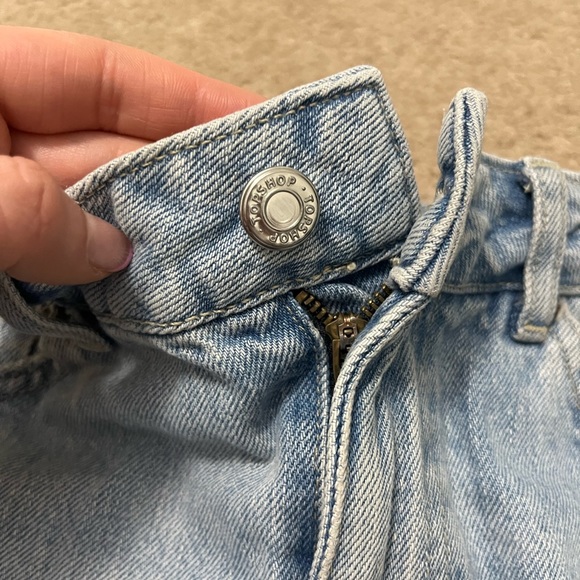 TOPSHOP distressed straight leg loose fit Denim Jeans - Picture 5 of 5